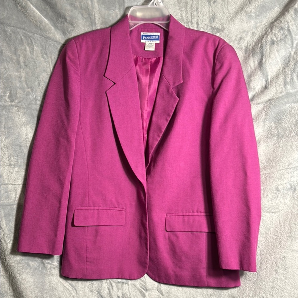 Pendleton Women's Purple Blazer lined women’s size 8 vibrant‎ made in USA